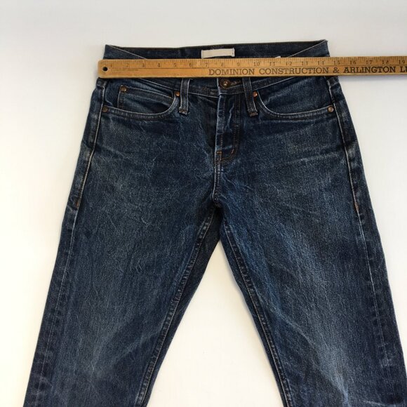 The Unbranded Brand Skinny Fit Selvedge Button Fly Jeans 30 - Picture 9 of 11